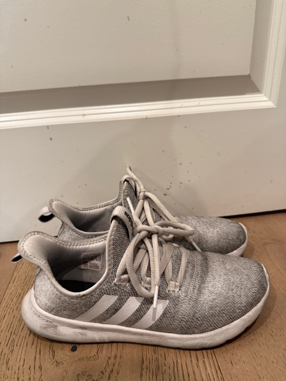 adidas Light Grey Knit Sneakers